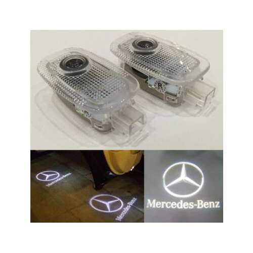 Set de proiectoare logo uși Xenon Bright® Mercedes Clasa S W221, proiectoare uși auto, proiecție logo Mercedes-Benz