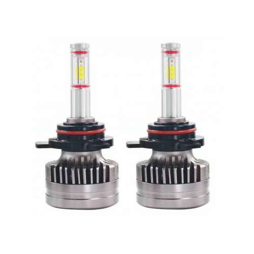 2 db HIR2 (9012) LED fényszóró izzó, 60W, 6200Lm, Canbus, 360° sugár, 12V-24V