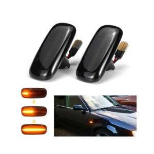 Lămpi laterale LED dinamice pentru Audi A2, A3, A4, A6, A8, TT, cu lentilă fumată, pachet de 2 - Audi Lumini auto