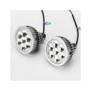 2x 3 inch LED projector headlight bulbs for motorcycle, 35W, 12V, 3000Lm, 6000K - Light & Indicator