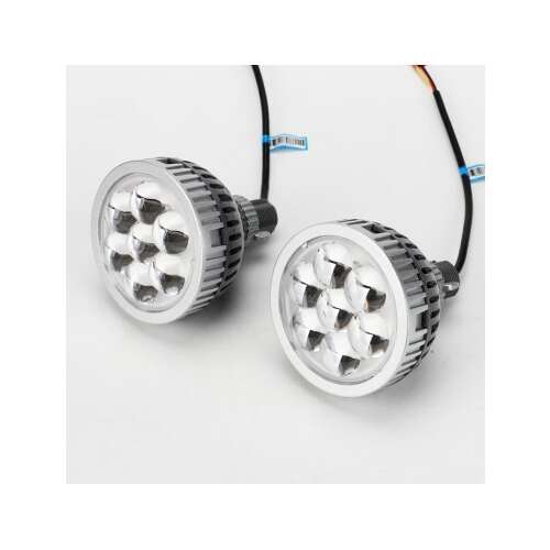 2x 3 inch LED projector headlight bulbs for motorcycle, 35W, 12V, 3000Lm, 6000K