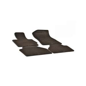 Set of 4 black rubber floor mats for BMW X3 F25 (2010-2017) and X4 F26 (2014-2018) - Car mat