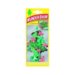 Wunder-Baum Jungle Fever car air freshener, tropical scent, green and pink design - Car Air Freshener