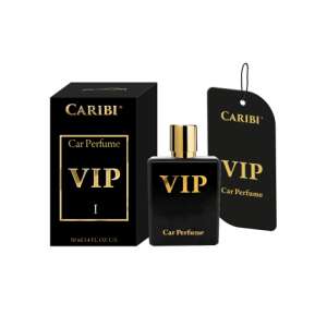 Caribi VIP I Car Perfume, 50ml, black bottle with gold cap and label, packaging included - Car Air Freshener