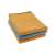 Set of 3 microfiber cleaning cloths, yellow and blue, for cleaning car windows and other surfaces