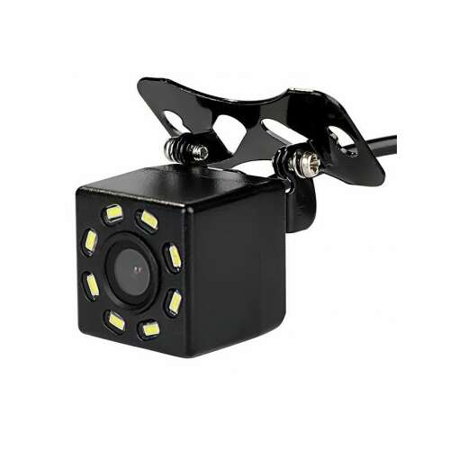 Cameră de marșarier neagră cu vizibilitate nocturnă cu infraroșu și unghi de vizualizare de 170 de grade