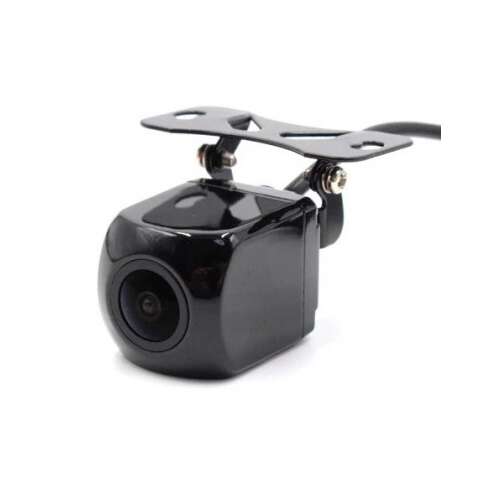 Cameră de marșarier auto cu unghi larg de 180 de grade, neagră, cu suport de montare