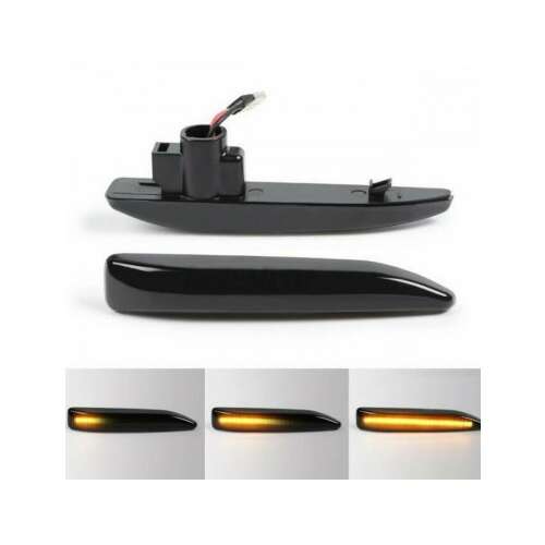 BMW 7-es sorozat E65, E66, E67, E68 Xenon Bright® Dinamikus füstös LED szárnyjelző készlet - BMW