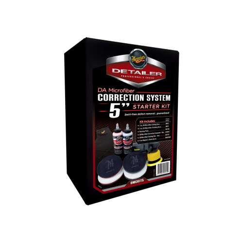 Meguiar's DA Microfiber Correction System 5'' Starter Kit, car detailing kit, polishing kit, car care kit