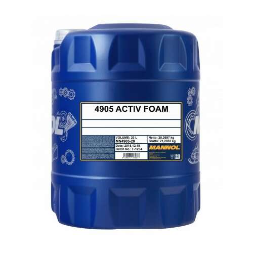 20L MANNOL 4905 ACTIV FOAM autómosó koncentrátum