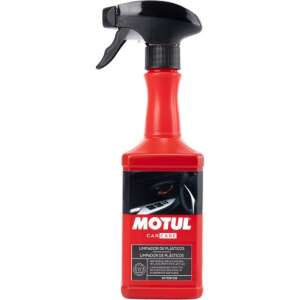 Motul Plastics Clean, 500ml car interior cleaner, red bottle with black spray nozzle - Motul