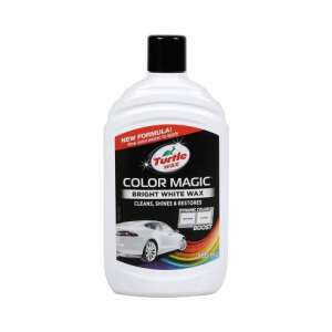 Turtle Wax Color Magic Bright White Wax, 500ml, leštiaca pasta pre biele autá, čistí, leští a obnovuje - Turtle Wax