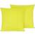 Pair of yellow decorative pillows