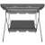 Funfit Garden Relax 3-seater swing bed in grey