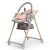 KinderKraft Lastree 2-in-1 Hochstuhl und Babywippe, beige Farbe, mit Spielbogen