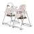 Kinderkraft Lastree Hochstuhl, 2 in 1, umbaubar, rosa 120266926