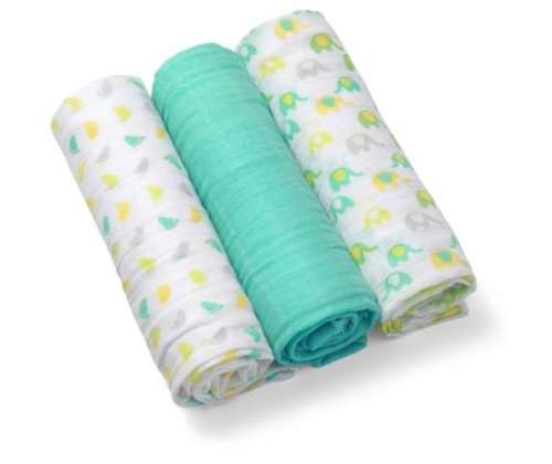 BabyOno színes Textil pelenka 3db #zöld 30208799
