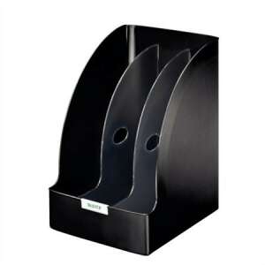 Leitz Plus Jumbo magazine file, black, 205mm, with dividers - Magazine file