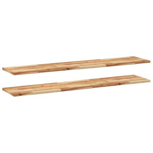 vidaXL Akácfa Fali Polc - 2 db - 120x30cm
