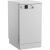 Angled view of Beko DVS05024W freestanding dishwasher