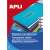 APLI transparent labels, A4, 20 sheets, laser and copier compatible