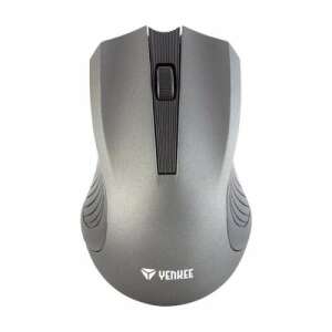 Yenkee YMS2015BK drahtlose Maus, grau, 3 Tasten, 1000 DPI, ergonomisches Design - Mäuse