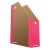 DONAU Life pink cardboard magazine holder
