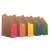 DONAU Life 80mm magazine files in various colors