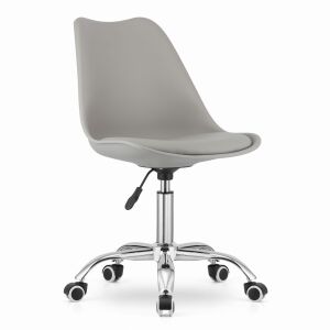 Mercaton Alba grey swivel office chair with chrome base - Office chair
