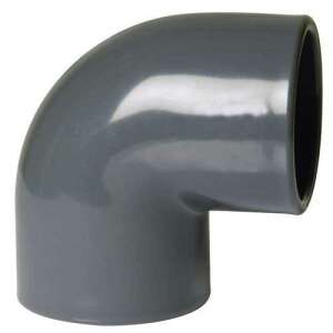 PVC 90 degree elbow fitting, 50mm diameter - Water, Gas & Heating Installation