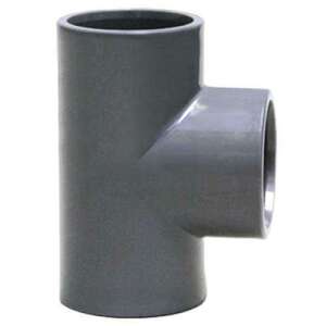 PVC 90 degree tee fitting, 40mm - Water, Gas & Heating Installation