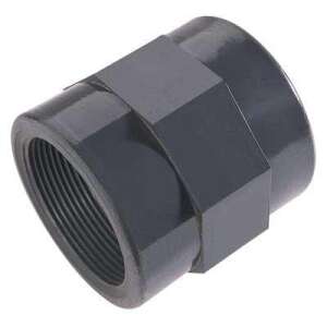 PVC threaded coupling, 32mm x 1 inch, grey - Water, Gas & Heating Installation