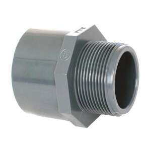 PVC threaded adapter, 63 x 75 x 1 1/2 inch - Water, Gas & Heating Installation