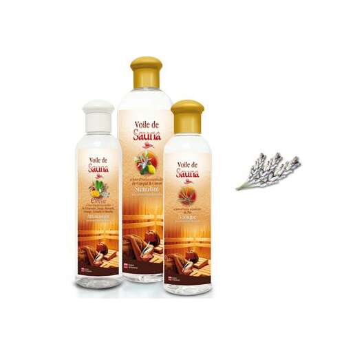 Voile de Sauna Eucalyptus, Lemon & Cinnamon, Stimulating, 500ml, Sauna Essence, Lavender, Eucalyptus, Lemon, Cinnamon, Stimulating, 500ml, Sauna Essence