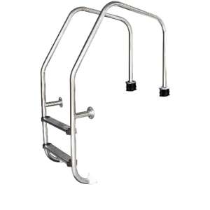 Stainless steel pool ladder with 3 steps and handrails, OF315-S - Garden