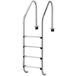 Stainless steel pool ladder with 4 steps, Emaux NSL415-S - Pool Ladder