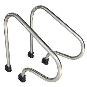 Stainless steel pool handrail, Emaux ARP 88073005 series, for safe pool entry and exit - Garden