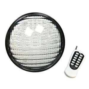 PAR56 LED pool light with remote control, 252 LEDs, 12V, 16W - Garden