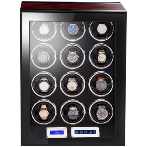 Cutie intors ceasuri automatice iUni, Luxury Watch Winder 12 Mahon-Negru 145677150
