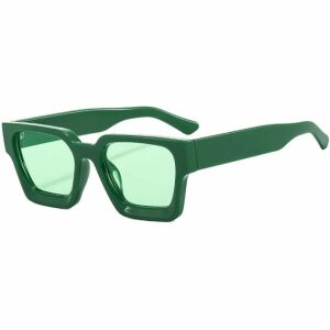 Retro Sonnenbrille Square iUni iEye, UV400, Grün