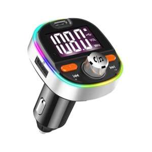 Modulator FM Bluetooth 5.0 car charger with Super Charge 3.0 and USB-C port - Transmitter