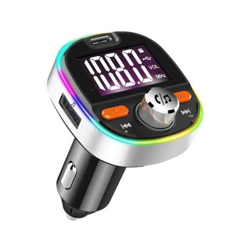 Modulator FM Bluetooth 5.0 ładowarka samochodowa z Super Charge 3.0 i portem USB-C