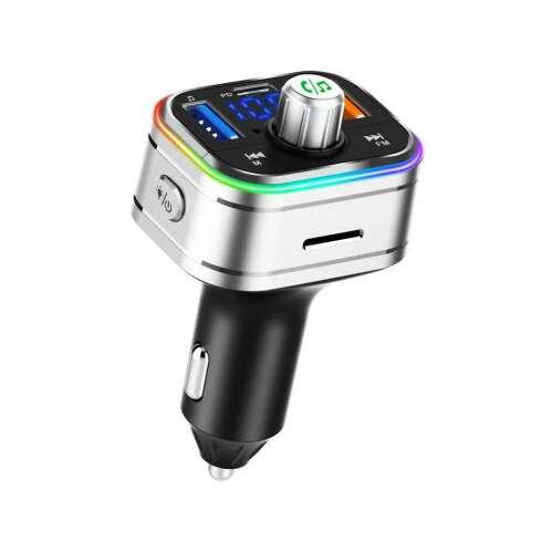FM-Modulator Bluetooth 5.0 Autoladegerät mit Super Charge 3.0 und USB-C-Anschluss