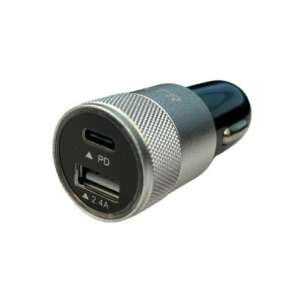 Car charger with USB and PD port, 18W fast charging, 12-24V, CB01 - Car Charger