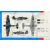 Smer 0842 Hawker Hurricane Mk.IIc 1:72 makett festési útmutató felülről, alulról és oldalról nézve, álcázási mintákkal és jelölésekkel