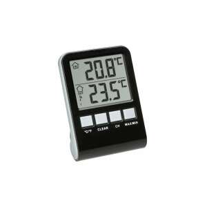 TFA-Dostmann PALMA Innen-/Außenthermometer, schwarz und grau - Zubehör für Poolheizungen
