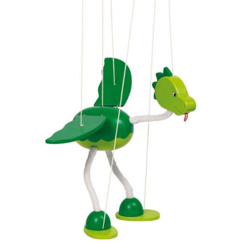 Marionett báb 27cm - Dinó #zöld 30994291