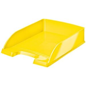 Leitz "Wow" A4 plastic yellow file tray 112856116 - Desktop Organizer