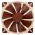 Noctua NF-A20 5V PWM 20cm brown system fan, front view
