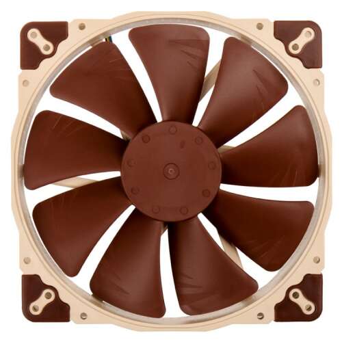 Ventilator de sistem Noctua NF-A20 5V PWM 20cm maro, vedere frontală
